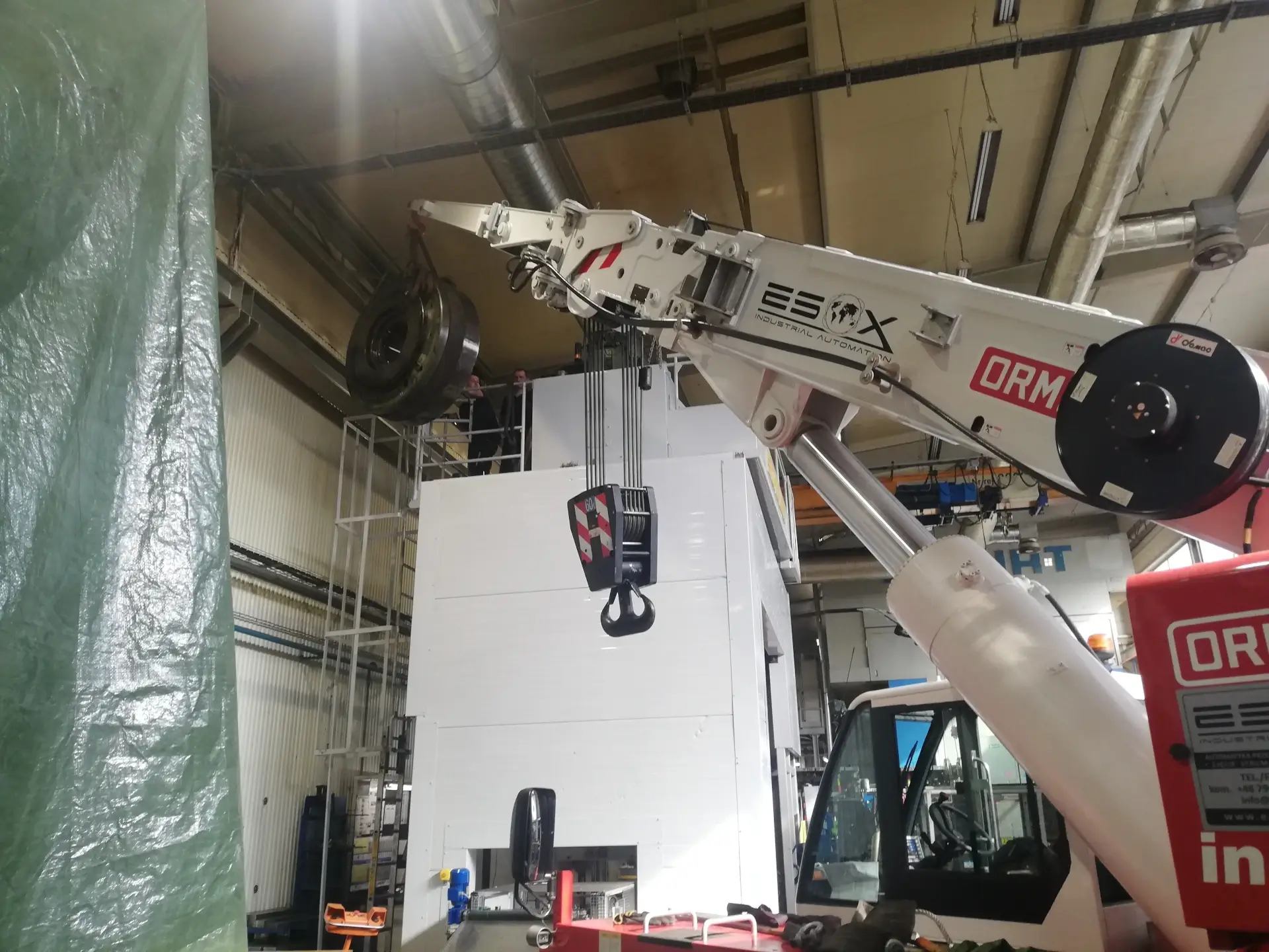 Demontaż koła zamachowego prasy SCHULER 500T